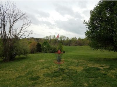 disc-golf-benefices-pour-la-sante-panier-de-disc-golf-dans-un-parcours-boutique-frisbee-ultimate