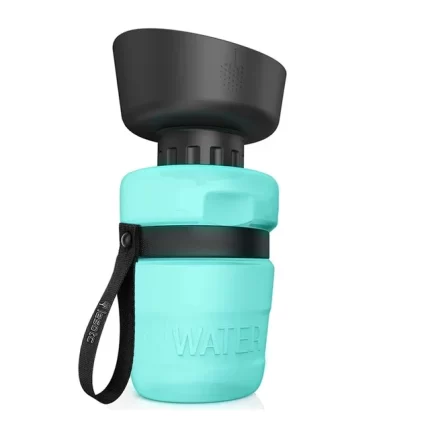 Gourde pour chiens - Bouteille souple et pliable - TURQUOISE - 500ml