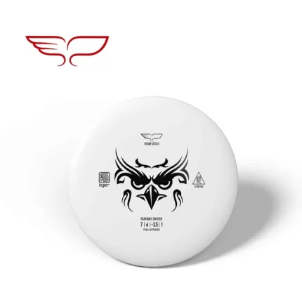 Frisbee Yikun Fairway Driver VIEW Tiger Line - Disque Blanc
