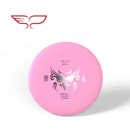 Frisbee Yikun Fairway Driver VIEW Tiger Line - Disque Rose