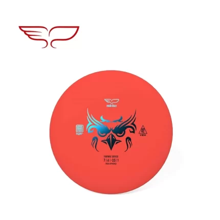 Frisbee Yikun Fairway Driver VIEW Tiger Line - Disque Rouge