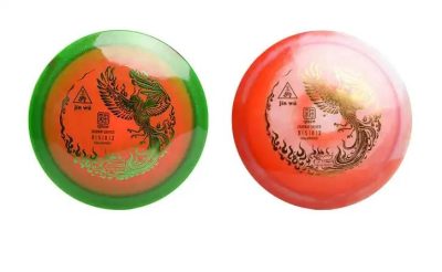 Frisbee Yikun Disc-Golf Fairway Driver JINWU Glaze Line - Rouge et Vert