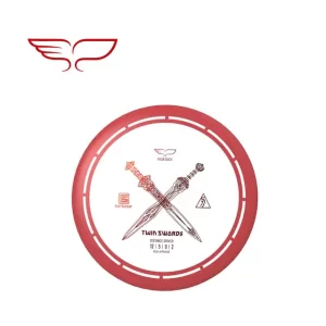 Frisbee Yikun Disc-Golf Distance Driver TWIN SWORDS Rouge Turtoise Line