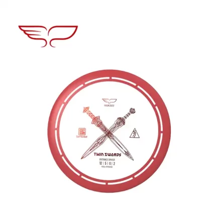 Frisbee Yikun Disc-Golf Distance Driver TWIN SWORDS Rouge Turtoise Line