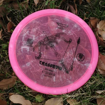 Disc Golf YIKUN Mid-Range CROSSBOW Phoenix line Rose en extérieur